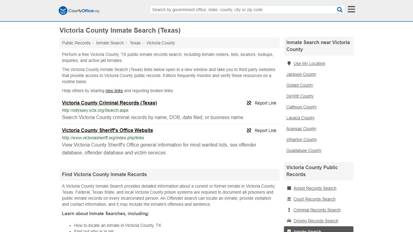 Inmate Search - Victoria County, TX (Inmate Rosters ...